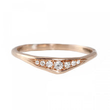 Load image into Gallery viewer, Slice Diamond Band - 14K Rose Gold