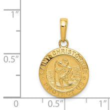 Load image into Gallery viewer, 14k Saint Christopher Medal Charm