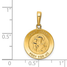 Load image into Gallery viewer, 14k Saint Joseph Medal Charm