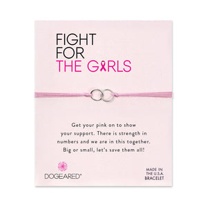 Dogeared Fight For the Girls Bracelet Silver