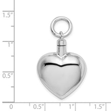 Load image into Gallery viewer, Polished Heart Ash Holder Pendant