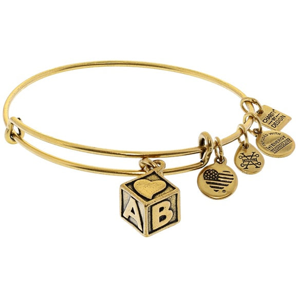Baby Block Charm Bangle Bracelet Alex and Ani1