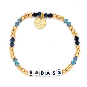 Little Words Project "Badass" Gold Filled And Crystal