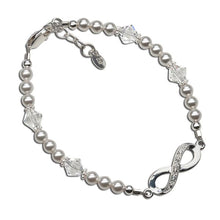 Load image into Gallery viewer, Sterling Silver Baptism Bracelet - Infinity