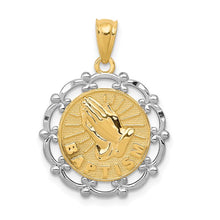 Load image into Gallery viewer, Baptism Charm - 14K with Rhodium