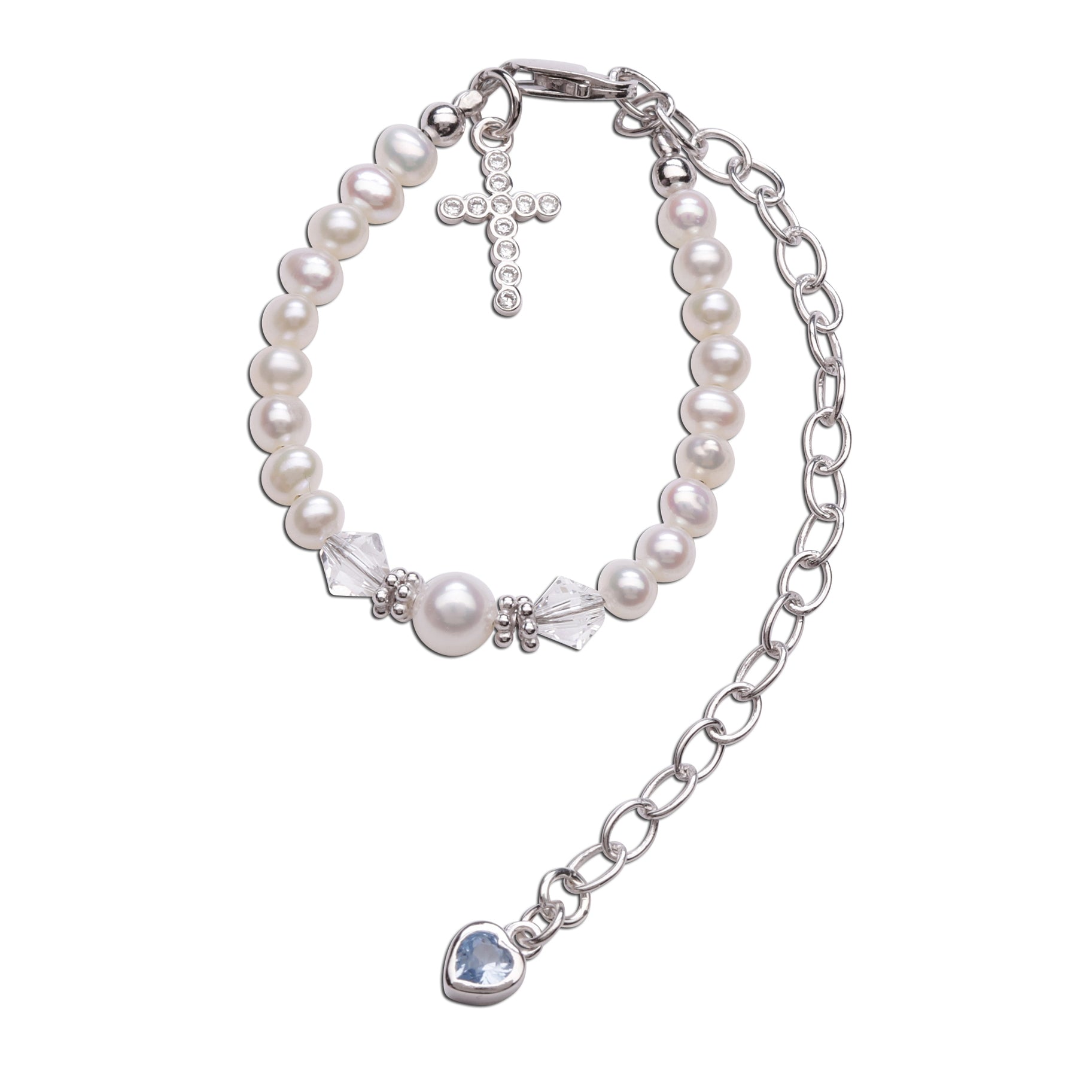 Personalised Baby's First Diamond Christening Bracelet | hardtofind.