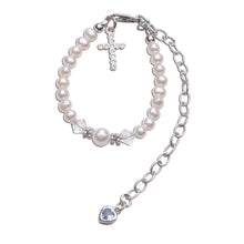 Load image into Gallery viewer, Baptism to Bride Baby Cross Bracelet Christening Gift