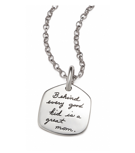 Great Mom Necklace - Sterling Silver