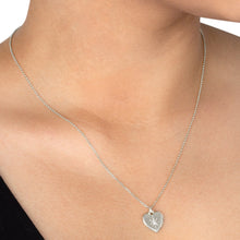 Load image into Gallery viewer, Best Mom Heart Necklace - Sterling Silver