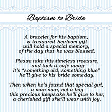 Load image into Gallery viewer, Baptism Blessing to Bride Bracelet
