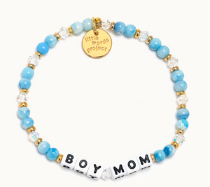 "Boy Mom" Little Words Project Bracelet