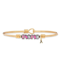 Load image into Gallery viewer, Mini Hudson Bangle Bracelet in Pink Ombre - Breast Cancer Awareness