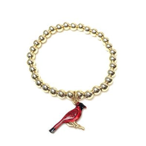 Women's Alex Woo St. Louis Cardinals 14k Yellow Gold Disc Necklace 