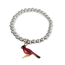 Load image into Gallery viewer, Cardinal Beaded Bracelet- Love Lisa
