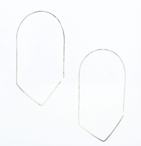 Chevron Hoop Earrings - Lotus Jewelry