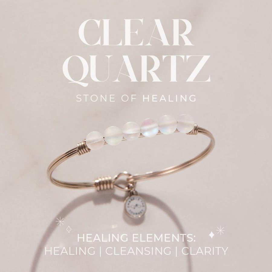 Clear Quartz Bangle Bracelet