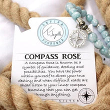 Load image into Gallery viewer, Compass Rose Silver Charm Bracelet - TJazelle