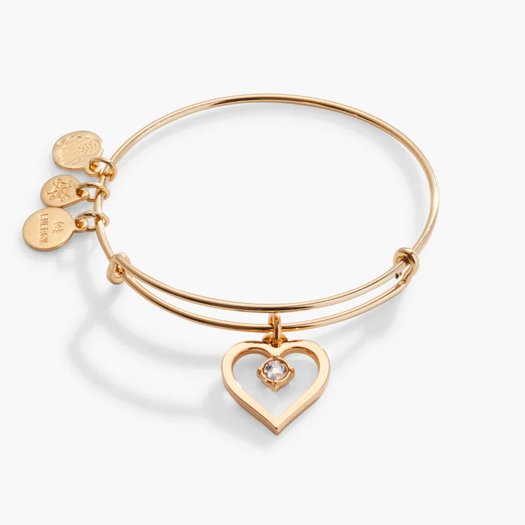 Buy Hot And Bold Base Metal with Crystal Heart Bracelet for Women And Girls  (Gold) at Amazon.in