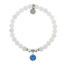 Load image into Gallery viewer, December Blue Topaz Crystal Charm Charity Bracelet- TJazelle H.E.L.P