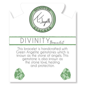 "Divinity" Green Angelite Stacker - TJazelle