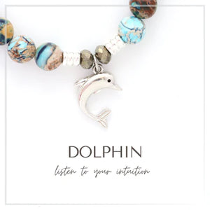 Dolphin Silver Charm Bracelet - TJazelle