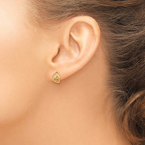 14k Madi K Hearts Post Earrings