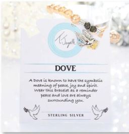 Dove Sterling Silver Charm Bracelet - TJazelle