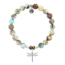 Load image into Gallery viewer, Dragonfly Silver Charm Bracelet - TJazelle