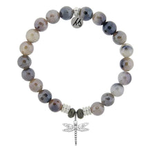 Load image into Gallery viewer, Dragonfly Silver Charm Bracelet - TJazelle