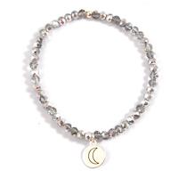 Load image into Gallery viewer, Mini Crystal Silver Dreamer Moon Bracelet