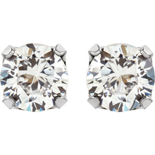 Load image into Gallery viewer, Stainless Steel Cubic Zirconia Piercing Earrings
