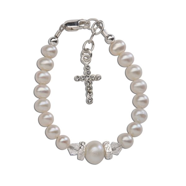 Eden - Sterling Silver Pearl Bracelet (Size Small 0-12 Months)