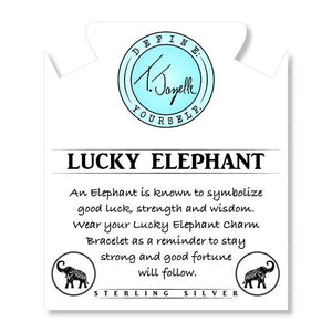 Lucky Elephant Silver Charm Bracelet - TJazelle