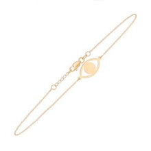 Load image into Gallery viewer, Evil Eye Cut Out Bracelet - 14K Gold