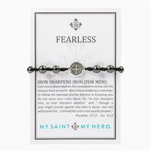 Load image into Gallery viewer, &quot;Fearless&quot; Blessing Men&#39;s Adjustable bracelet - My Saint My Hero