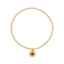 Load image into Gallery viewer, Sunflower Stretch Anklet - Luca and Danni