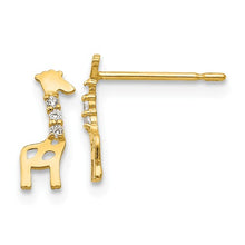 Load image into Gallery viewer, 14K Childrens Giraffe Earrings