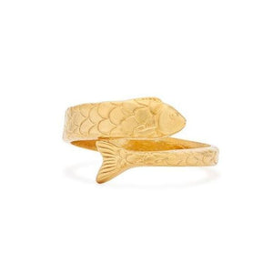 Alex and Ani Fish Ring Wrap - Gold Plated