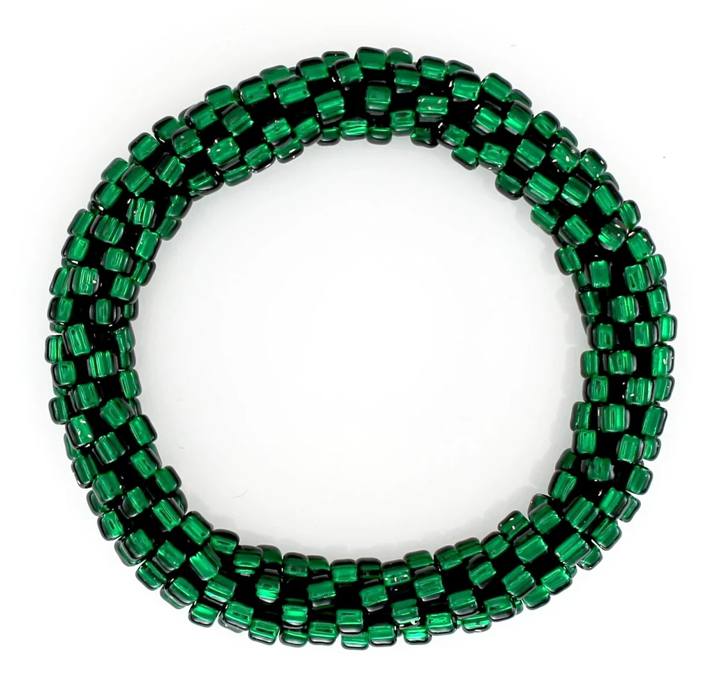 Forest Green Solid Mega Stretch Bead
