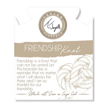 Load image into Gallery viewer, Friendship Knot Bracelet -18K Gold Filled Beads with Silver Knot - TJazelle