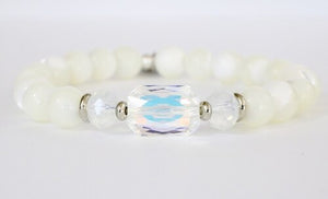 Stash Adrian with Swarovski Crystal and Mother of Pearl Bracelet