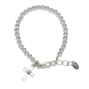 Gabriel - Sterling Silver Cross Bracelet