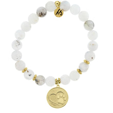 Load image into Gallery viewer, Paw Print Gold Charm Bracelet - TJazelle