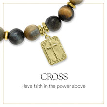 Load image into Gallery viewer, Rectangle Cross Gold Charm Bracelet - TJazelle