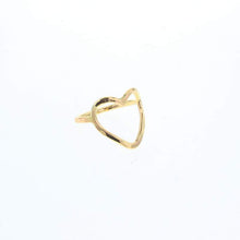 Load image into Gallery viewer, Lotus Love Open Heart Ring - Gold Filled