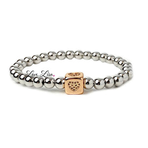 Heart Cube Stretch Bracelet