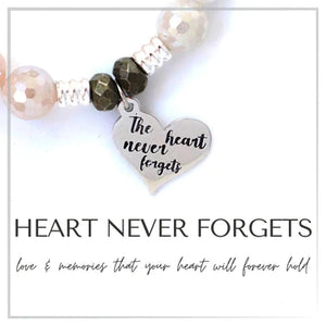 Heart Never Forgets Silver Charm Bracelet - TJazelle