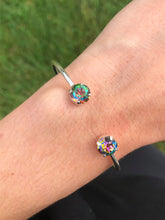 Load image into Gallery viewer, Heliotrope Swarovski Balance Cuff Bangle - Marie&#39;s Exclusive Color