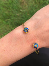 Load image into Gallery viewer, Heliotrope Swarovski Balance Cuff Bangle - Marie&#39;s Exclusive Color