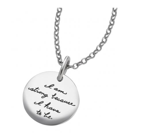 I Am Strong Necklace - Sterling Silver